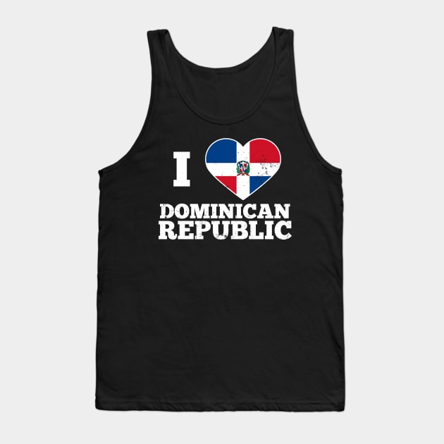 Dominican Republic Shirt | I Love Heart Flag Gift Tank Top by Gawkclothing